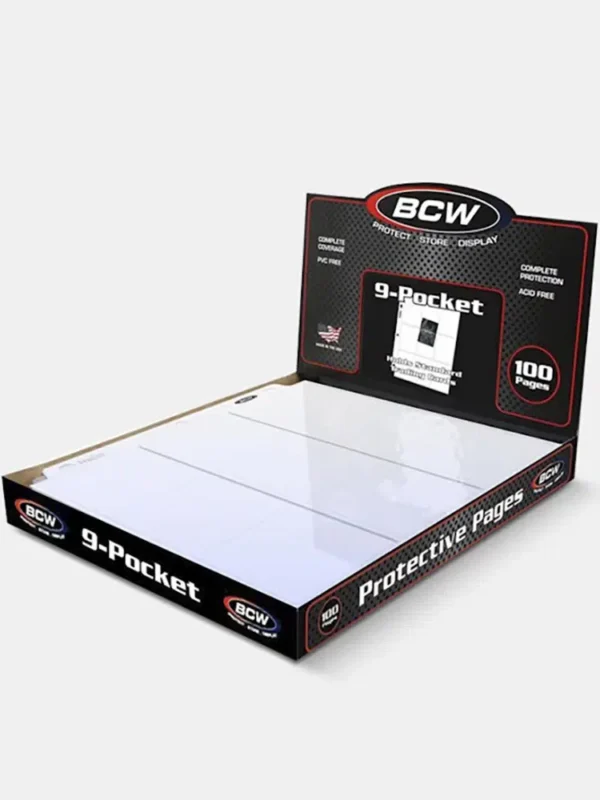 BCW Protective Pages 9-Pocket Page 100ct