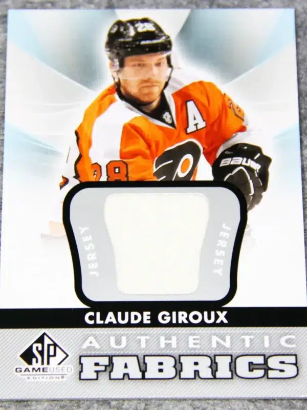 2012-13 Claude Giroux #AF-CG Upper Deck SP Game Used Edition Authentic Fabrics