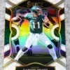 2020 Carson Wentz #17 Panini Select Concourse White Prizm /35