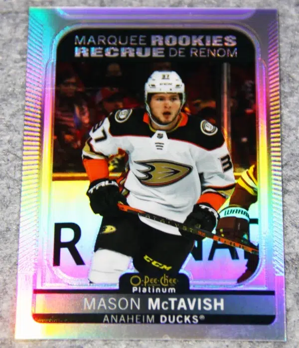 2021-22 Mason McTavish #269 Upper Deck O-Pee-Chee Platinum Marquee Rookies Rainbow RC