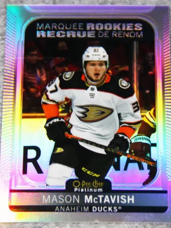2021-22 Mason McTavish #269 Upper Deck O-Pee-Chee Platinum Marquee Rookies Rainbow RC