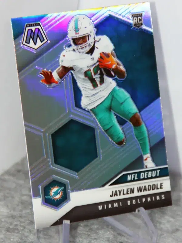 2021 Jaylen Waddle #248 Panini Mosaic Football NFL Debut Silver Prizm RC