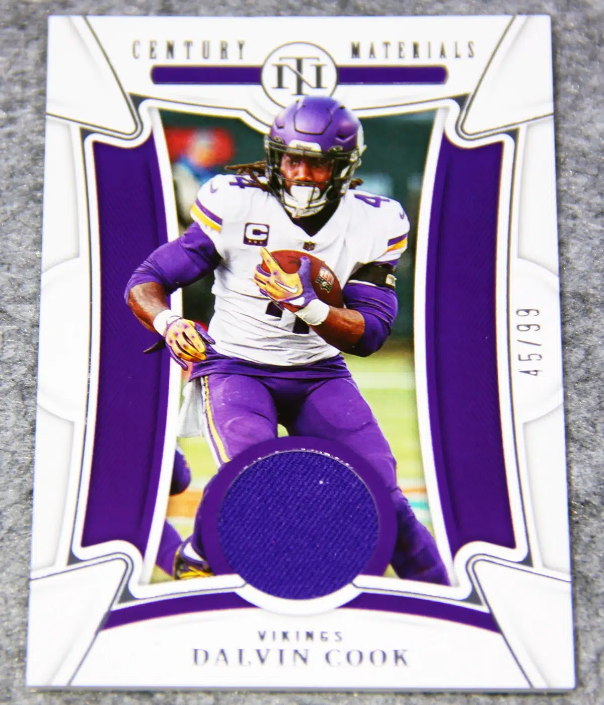 2022 Dalvin Cook #CEN-DCO Panini National Treasures Century Materials /99