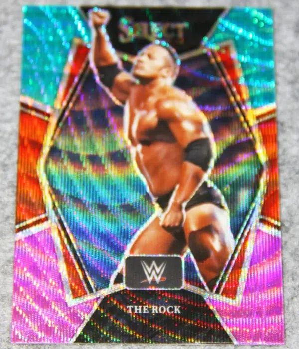 2022 Dwayne The Rock Johnson #162 Panini Select Premier Level Tri-Color Prizm