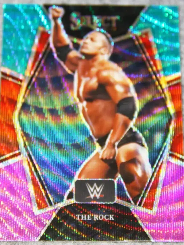 2022 Dwayne The Rock Johnson #162 Panini Select Premier Level Tri-Color Prizm