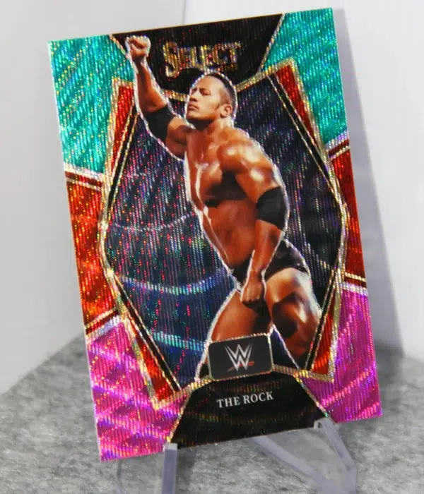2022 Dwayne The Rock Johnson #162 Panini Select Premier Level Tri-Color Prizm