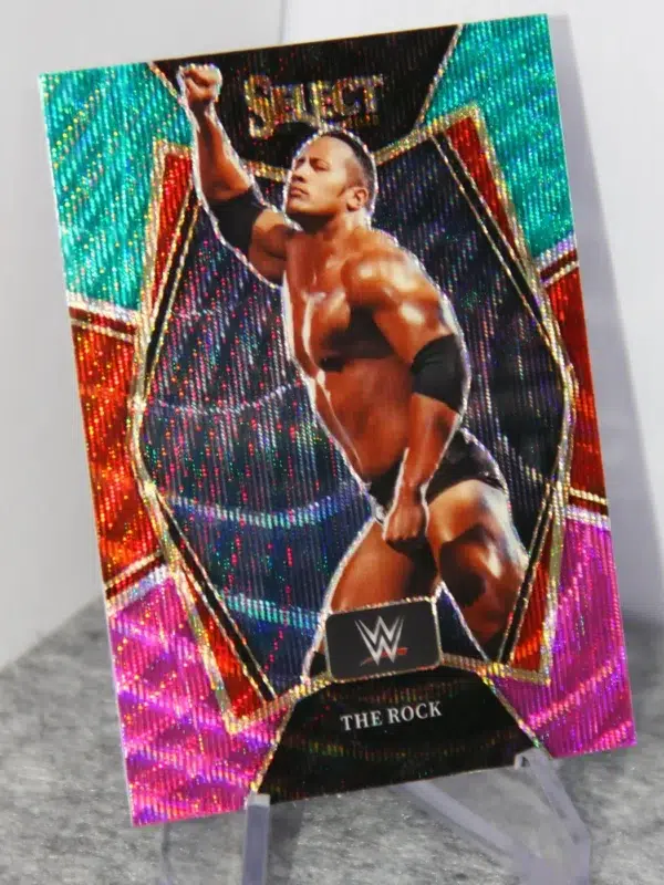 2022 Dwayne The Rock Johnson #162 Panini Select Premier Level Tri-Color Prizm