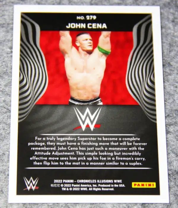 2022 John Cena #279 Panini Chronicles Illusions WWE Red /199