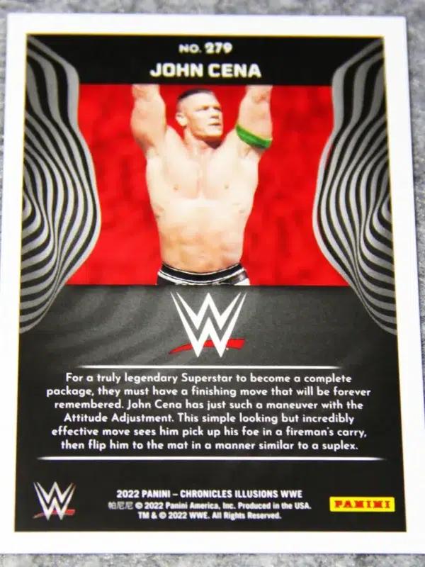2022 John Cena #279 Panini Chronicles Illusions WWE Red /199