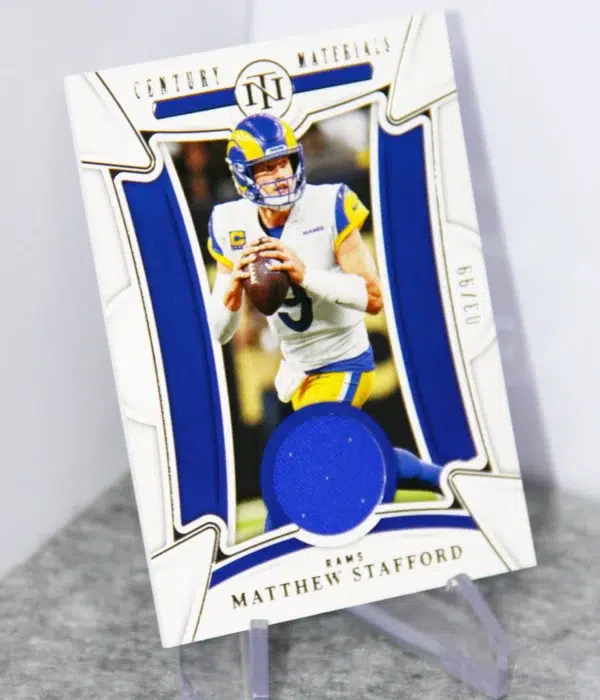 2022 Matthew Stafford #CEN-MST Panini National Treasures Century Materials /99