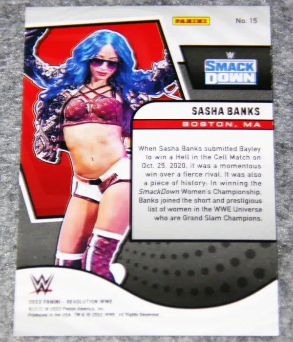 2022 Sasha Banks #15 Panini Revolution WWE