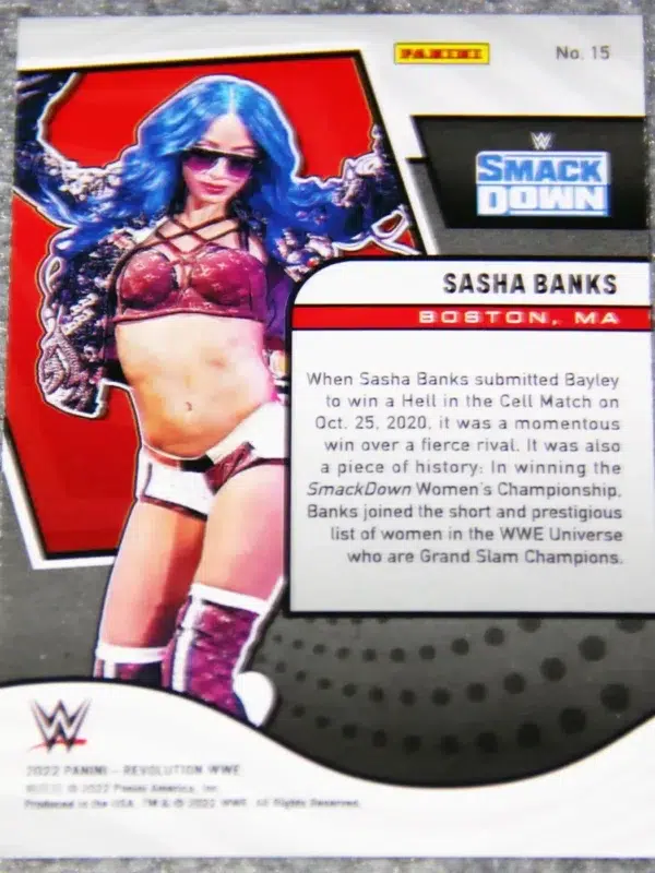2022 Sasha Banks #15 Panini Revolution WWE