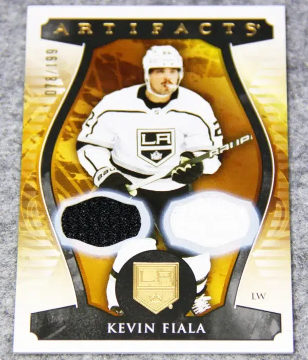 2023-24 Kevin Fiala #122 Upper Deck Artifacts Gold Dual Jersey /199