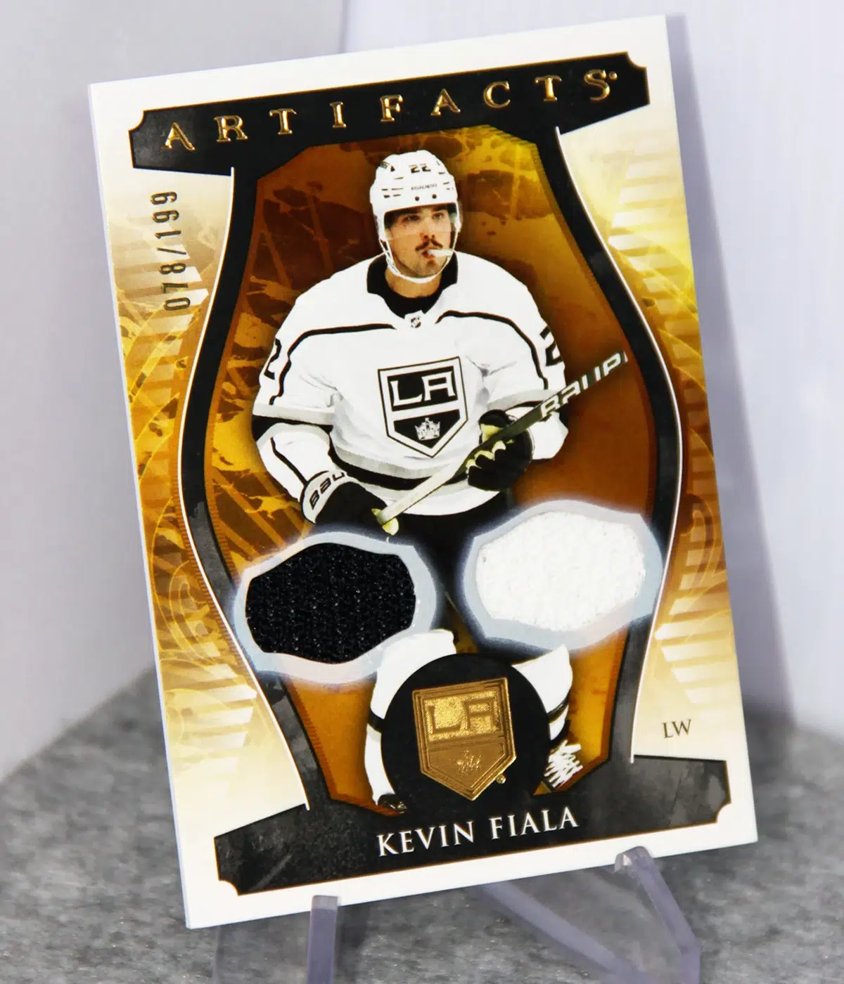 2023-24 Kevin Fiala #122 Upper Deck Artifacts Gold Dual Jersey /199