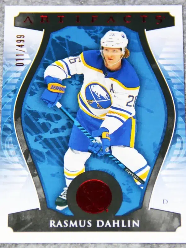 2023-24 Rasmus Dahlin #26 Upper Deck Artifacts Hockey Ruby /499