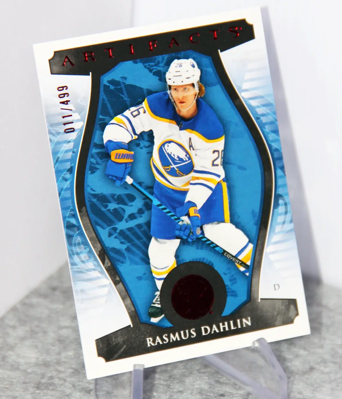 2023-24 Rasmus Dahlin #26 Upper Deck Artifacts Hockey Ruby /499