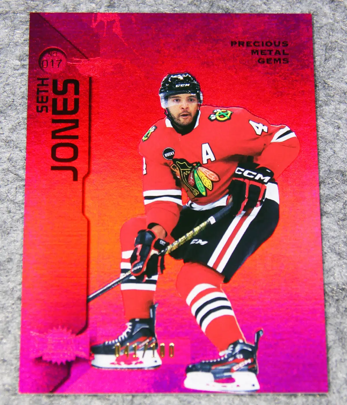 2023-24 Seth Jones #017 Skybox Metal Universe Hockey Precious Metal Gems /100