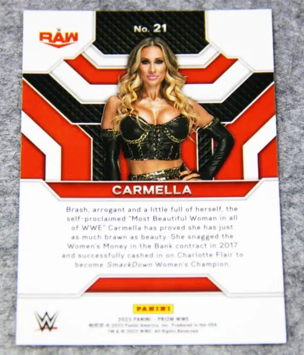 2023 Carmella #21 Panini Prizm WWE Top Tier
