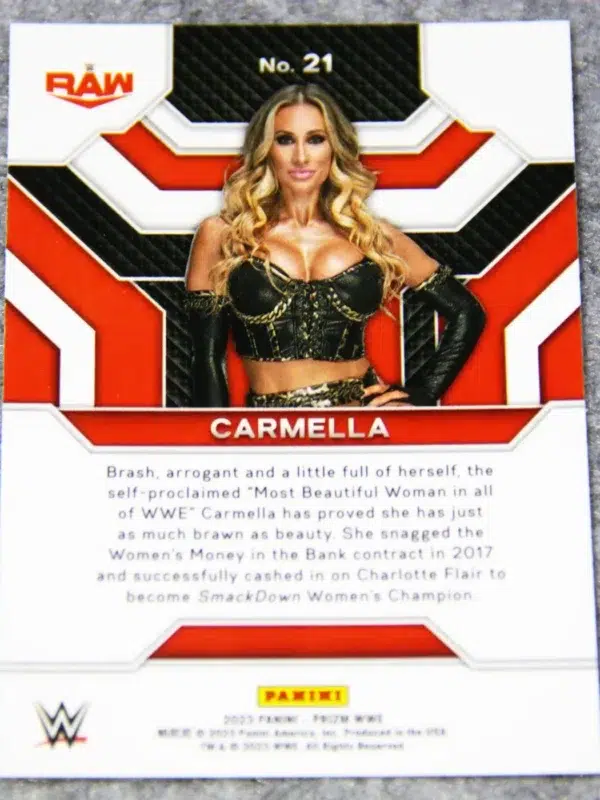 2023 Carmella #21 Panini Prizm WWE Top Tier