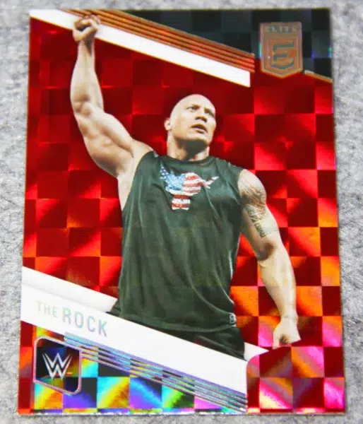 2023 Dwayne The Rock Johnson #142 Panini Donruss Elite WWE Legends Red