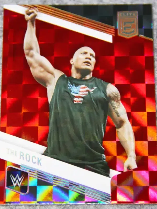 2023 Dwayne The Rock Johnson #142 Panini Donruss Elite WWE Legends Red