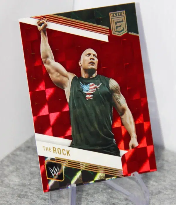2023 Dwayne The Rock Johnson #142 Panini Donruss Elite WWE Legends Red