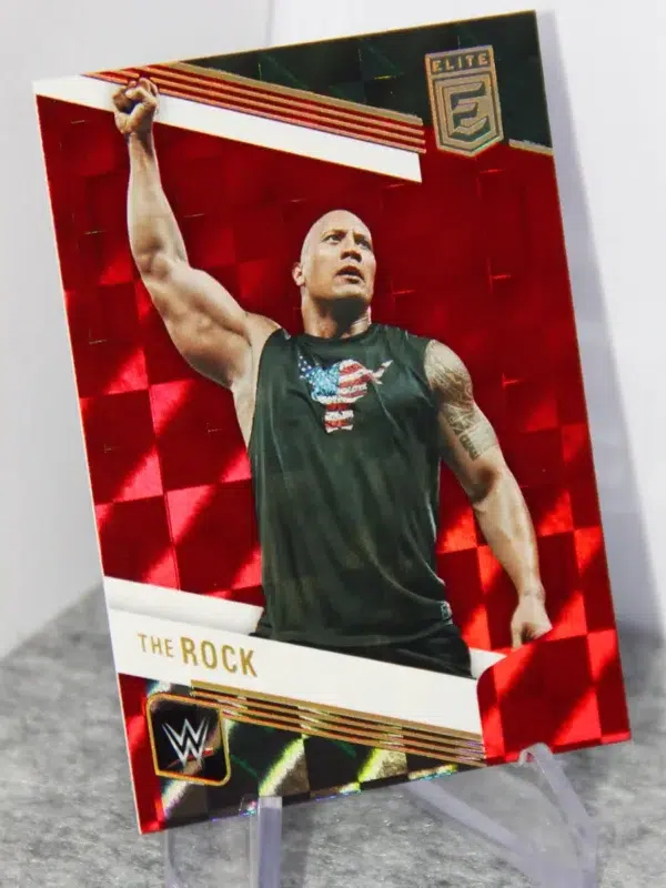2023 Dwayne The Rock Johnson #142 Panini Donruss Elite WWE Legends Red