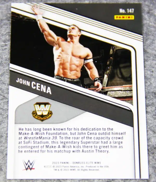 2023 John Cena #147 Panini Donruss Elite WWE Legends Red