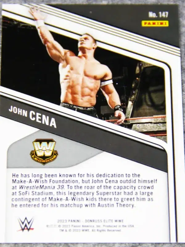 2023 John Cena #147 Panini Donruss Elite WWE Legends Red