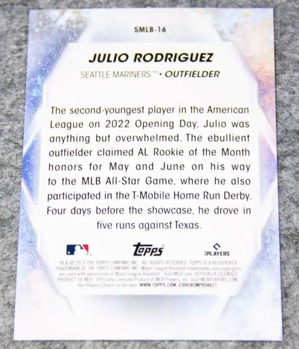 2023 Julio Rodriguez #SMLB-16 Topps Baseball Stars of MLB