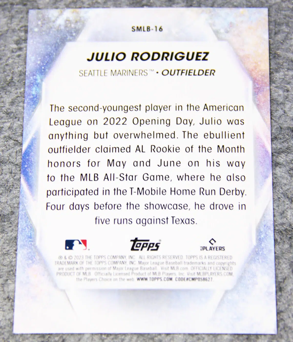 2023 Julio Rodriguez #SMLB-16 Topps Baseball Stars of MLB