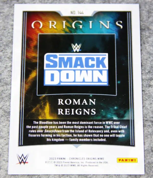 2023 Roman Reigns #144 Panini Chronicles WWE Origins Smack Down