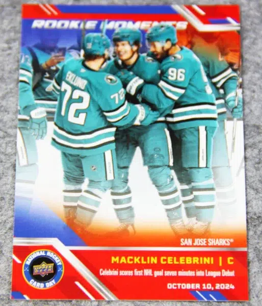 2024-25 Macklin Celebini #NHCD-31 Upper Deck National Hockey Card Day Prominent Rookies RC