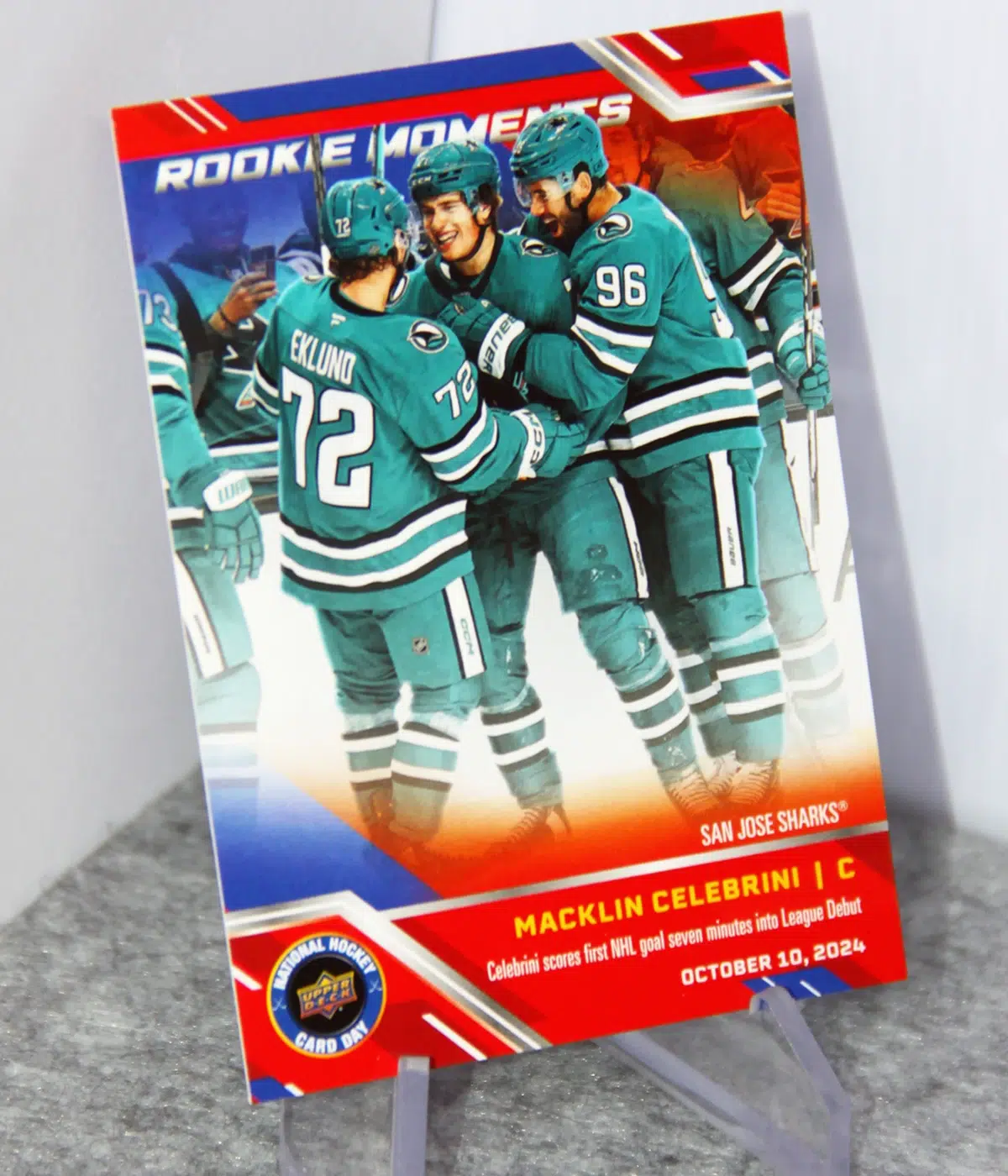 2024-25 Macklin Celebini #NHCD-31 Upper Deck National Hockey Card Day Prominent Rookies RC