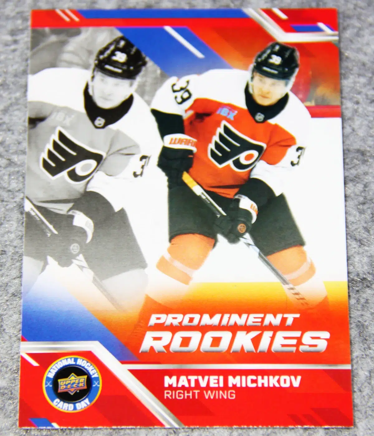 2024-25 Matvei Michkov #NHCD-7 Upper Deck National Hockey Card Day Prominent Rookies RC