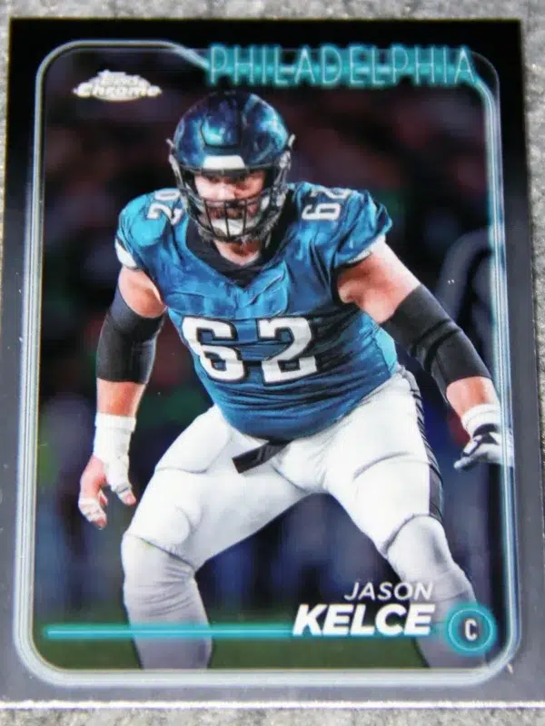 2024 Jason Kelce #160 Topps Chrome Football Refractor