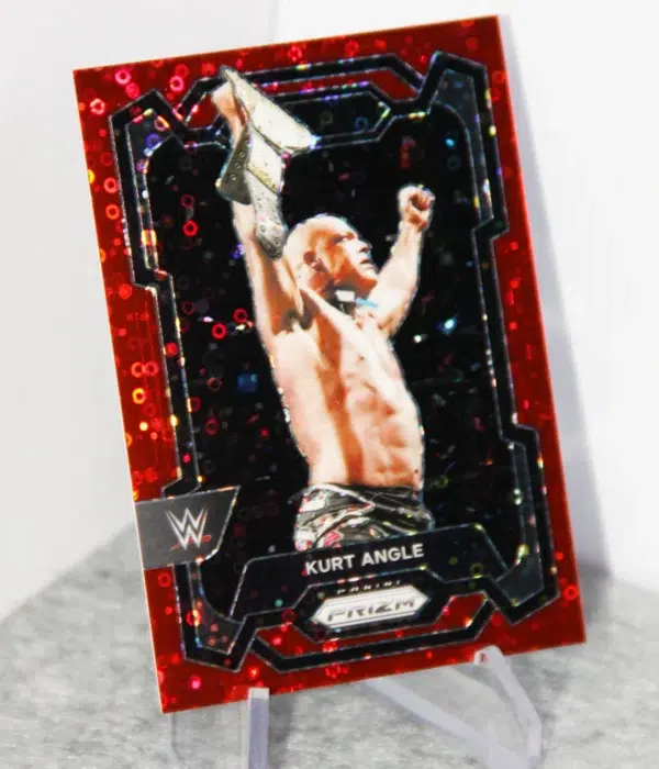 2024 Kurt Angle #157 Panini Prizm WWE Legends Red Disco Prizm /99