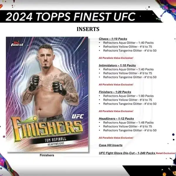 2024 Topps Finest UFC Value Box - Sealed