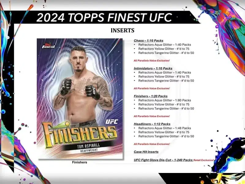 2024 Topps Finest UFC Value Box - Sealed