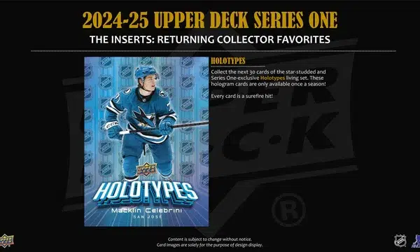 2025-26 Upper Deck Hockey Series 1 Hobby Box - Sealed