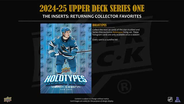 2025-26 Upper Deck Hockey Series 1 Hobby Box - Sealed