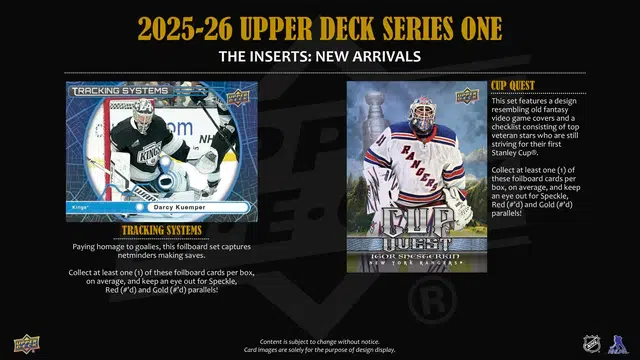 2025-26 Upper Deck Hockey Series 1 Hobby Box - Sealed