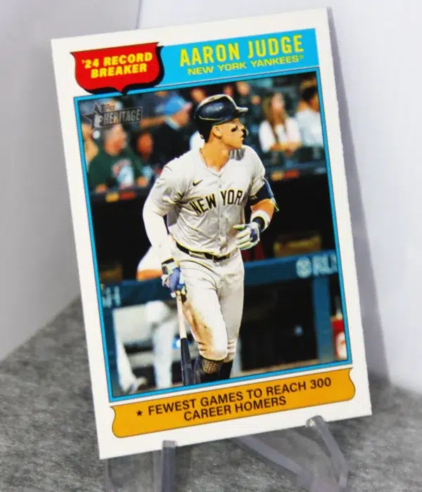 2025 Aaron Judge #3 Topps Heritage '24 Record Breaker