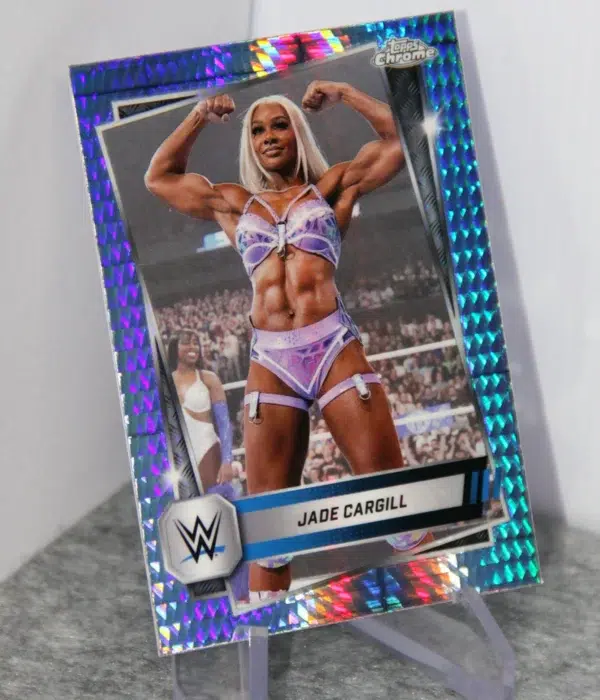 2025 Jade Cargill #25 Topps Chrome WWE Smack Down Prism Refractor