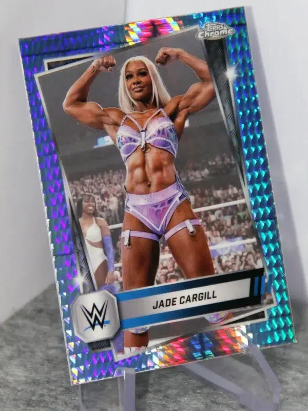 2025 Jade Cargill #25 Topps Chrome WWE Smack Down Prism Refractor