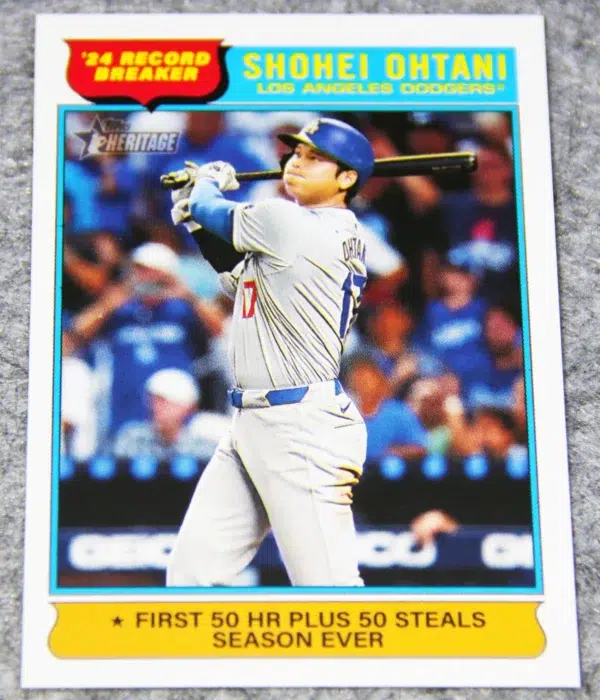 2025 Shohei Ohtani #1 Topps Heritage '24 Record Breaker