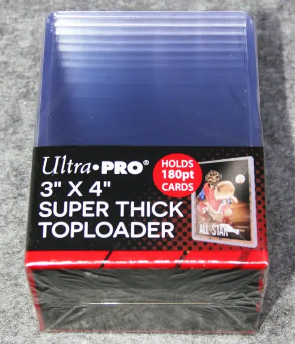 Ultra PRO Clear Super Think Toploaders 3" x 4" 180pt