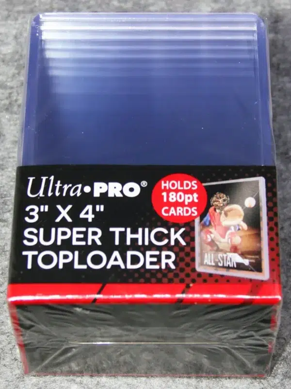 Ultra PRO Clear Super Think Toploaders 3" x 4" 180pt