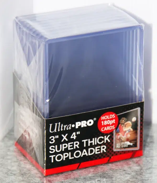 Ultra PRO Clear Super Think Toploaders 3" x 4" 180pt