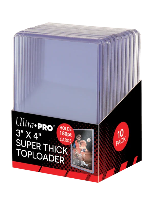 Ultra PRO Clear Super Think Toploaders 3" x 4" 180pt